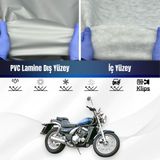 Ultra Shop Kawasaki El 250 Su Geçirmez Motosiklet Branda 4 Mevsime Uygun Motor Branda - Gri