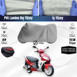 Ultra Shop Kuba Apricot 125 Motosiklet Brandası Çanta Topcase Uyumlu Motor Branda