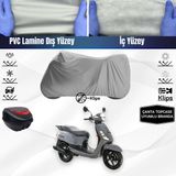 Ultra Shop Sym Fiddle Iı 50 Uyumlu Motosiklet Brandası Arka Çanta Topcase Uyumlu Motor Brandası