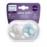 Ultra Soft Emzik 6-18 Ay, 2'Li Paket, Erkek