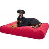 Ultra Soft Large Büyük Irk Köpek Yatağı Elyaf Dolgulu Yıkanabilir Kumaş - Fuşya - 70 x 90 cm
