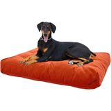 Ultra Soft Large Büyük Irk Köpek Yatağı Elyaf Dolgulu Yıkanabilir Kumaş - Kiremit - 70 x 90 cm