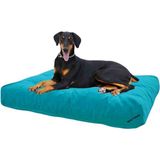 Ultra Soft Large Büyük Irk Köpek Yatağı Elyaf Dolgulu Yıkanabilir Kumaş - Turkuaz - 70 x 90 cm
