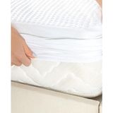 Ultra Soft Premium Bamboo Sıvı Geçirmez Alez (7 Farklı Ebat) - 160 x 200 cm - Beyaz