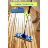 Ultrafiber Mop Tekli Set - Toz ve Tüyleri Toplayan Kuru Mop Bezi - Ahşap - Ceviz - Seçenek 1