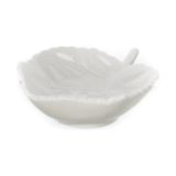 UltraForm 9x8 cm Beyaz Porselen Yaprak Kase
