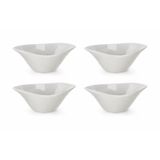 Ultraform Porselen Kase 14x7 Cm Çerezlik 4'lü Beyaz Mutfak Gereci Meze Sunum Tabak