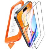 UltraGlass iPhone 14 Pro için En İyi 9H+ Cam Ekran Koruyucu Temperli Cam [En Uzun Dayanıklı ve Askeri Sınıf Kırılmaz] Ekran Koruyucu 14 Pro Tam Kaplama, Parmak İzi, 2 Paket