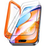 UltraGlass iPhone 15 için 9H+ Cam Ekran Koruyucu [Askeri Sınıf Kırılmaz ve En Uzun Dayanıklı] Ekran Koruyucu 15 Temperli Cam Tam Kapsama Koruması, 2 Paket
