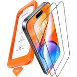 UltraGlass iPhone 15 Pro için En İyi 9H+ Cam Ekran Koruyucu [Askeri Sınıf Kırılmaz ve En Uzun Dayanıklı] Ekran Koruyucu 15 Pro Temperli Cam Tam Kaplama, 2 Paket