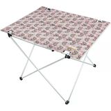Ultralight Katlanır Kamp Masası, Yer Kaplamaz Hafif Rulo, Piknik, Bbq, Balıkçılık, Plaj, Hiking İçin Taşınabilir Kompakt Roll Up Outdoor Kamp Masası Büyük Boy - Unicorn
