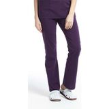 Ultralycra Spaniard - Likralı Doktor Hemşire Scrubs Tek Alt Cerrahi Forma (Kadın), Koyu Mor - Mürdüm - XL