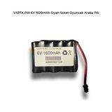 Ultramax Varta Pilli 6V 1600MAH Siyah Soket Oyuncak Araba Pili