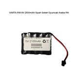 Ultramax Varta Pilli 6V 2100MAH Siyah Soket Oyuncak Araba Pili