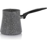 UltraMint 10 cm 550 ml Orta Boy Granit Cezve, Dayanıklı Yapışmaz, Isıya Dayanıklı, Ergonomik - Seçenek 1 - Antrasit