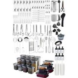 UltraMint 134 Parça Paslanmaz Çelik Çeyiz Takımı, Şık ve Dayanıklı Set - Seçenek 1