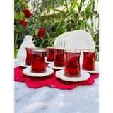 UltraMint 18 Parça Seramik Kahvaltı Takımı, Altın Detaylar, 6 Kişilik Set - Seçenek 1