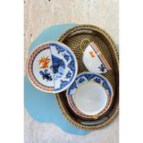 UltraMint 2 Kişilik Gold Fish Porselen Çay Fincanı Takımı 4 Parça, 200 Cc, Renkli Balık Deseni - Seçenek 1