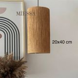 UltraMint 40 cm Çok Yönlü Avize ve Mumluk, Modern ve Şık Aydınlatma Seçeneği - Seçenek 1 - Ahşap - Bej