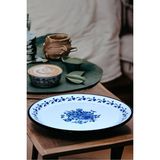 UltraMint 40 No Emaye Sini ve Yemek Sunum Tepsi, Çinko, 38 cm - Ahşap - Ceviz - Seçenek 1