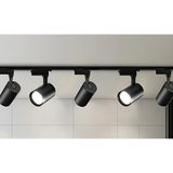 UltraMint 5 Adet Siyah Kasa Beyaz Işık Dönen LED Ray Spot ve Raylı Armatür - Seçenek 1 - Ahşap