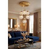 UltraMint 6" Gold Renkli Modern LED Kristal Avize, Salon ve Mutfak Için Şık Aydınlatma - Seçenek 1 - Altın
