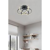 UltraMint Antresit 3'lü Modern LED Plafonyer, Çok Renkli Aydınlatma, Şık Tasarım - Seçenek 1 - Açık Beyaz - Gri