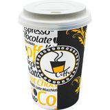 UltraMint Beyaz Kapaklı 12 Oz Karton Bardak, 300 Ml, Kahve ve Latte Için Ideal (100'LÜ) - Seçenek 1
