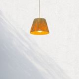 UltraMint Bohem Modern Hasır Rafya Avize, 15 Cm, Şık ve Tarz Sahibi Aydınlatma - Seçenek 1 - Ahşap - Bej