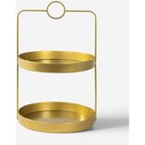 UltraMint Çift Katlı Gold Metal Organizer – Çok Amaçlı Düzenleyici, Şık ve Pratik - Altın