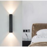 UltraMint Çift Yönlü LED Aplik Gün Işığı, Modern Spor Tasarımı, Dahili LED Ampul - Seçenek 1 - Ahşap