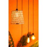 UltraMint Doğal Hasır Avize 24X24 cm El Yapımı Dekoratif Sarkıt Aydınlatma E27 - Seçenek 1 - Ahşap - Bej