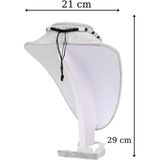 UltraMint Gri Süet Kolye ve Gerdanlık Sergileme Mankeni, 29 Cm, Şık Tasarım - Antrasit