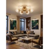 UltraMint Güneş Model Gold 6" Ledli Çok Renkli Kristal Avize, Salon, Mutfak, Yatak, Çocuk - Seçenek 1 - Altın