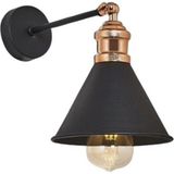 UltraMint Hareketli Metal Hunim Aplik, Rustik Duvar Lambası, Şık ve Modern Tasarım - Seçenek 1 - Ahşap