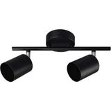 UltraMint Iki Parçalı Metal LED Spot Aplik Avize, Hareketli ve Modern Işıklandırma - Seçenek 1 - Ahşap