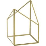 UltraMint Iki Yaka Gold Kalemlik ve Organizer Makyaj Cam Kutusu, Şık ve Pratik Kullanım - Altın