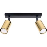 UltraMint Ikili LED Avize, Hareketli Başlık, Modern Spor Tasarım, 3000K Işık - Seçenek 1 - Ahşap