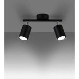 UltraMint Ikili LED Spot Aplik, Hareketli Başlık, Gümüş Renk, Gün Işığı Ampul - Seçenek 1 - Ahşap