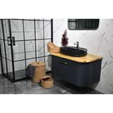 UltraMint Jüt Hasır Banyo Seti, Çamaşır Sepeti, Paspas, Makyaj ve Kirli Sepeti - Seçenek 1
