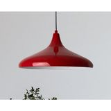 UltraMint Kırmızı Metal Sarkıt Avize, Modern Tasarım, 36 Cm, Salon ve Mutfak Işığı - Seçenek 1 - Açık Gri