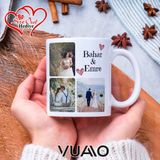 UltraMint Kişiye Özel 6 Fotoğraflı Kolaj Kupa Bardak, Isme Özel Hediye - Seçenek 1