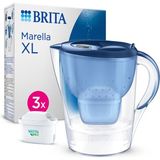 UltraMint Marella Xl 3x Maxtra Pro All-In-1 Su Arıtma Sürahisi, Mavi, 3,5 Lt - Ahşap - Ceviz
