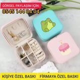 UltraMint Mini Mücevher Takı Kutusu, Düzenleyici ve Şık Organizer - Ahşap - Bej