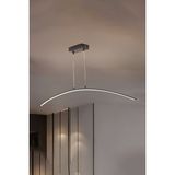 UltraMint Modern 3 Renk Uzun Kıvrımlı Tavan Lambası Sarkıt, LED Aydınlatma - Seçenek 1 - Ahşap