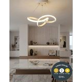 UltraMint Modern 3 Renkli Kar Çiçeği Sarkıt Avize, Salon, Mutfak, Çocuk Odası, Antre - Seçenek 1 - Ahşap - Bej - Siyah
