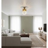 UltraMint Modern Altın LED Avize, Kristal Taş Detaylarıyla Şıklık Katıyor - Seçenek 1