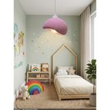 UltraMint Modern Beton Görünümlü Tekli Bohem Avize, Ampul Hediye - Seçenek 1 - Ahşap - Bej