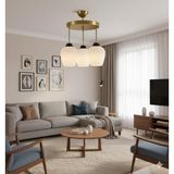 UltraMint Modern Beyaz Camlı 3'lü Tepsi, Şık Gold Detaylı Ev Dekoru - Seçenek 1 - Altın