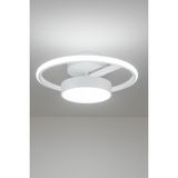 UltraMint Modern Beyaz Ledli Tekli Avize, Yatak Odası ve Salon Dekorasyonu - Seçenek 1 - Ahşap - Bej - Siyah